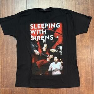 Sleeping With Sirens Black Graphic Band T-Shirt, Size XL, NWOT